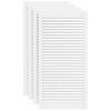 vidaXL Uși dulap design lambriu 4 buc. alb 99,3x49,4 cm lemn masiv pin