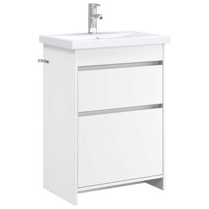 vidaXL Set de mobilier pentru baie Alb 61 x 40 x 84,5 cm