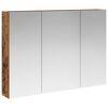 vidaXL Dulap cu oglindă pentru baie Lemn vechi 100 x 14,5 x 70 cm