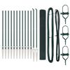 vidaXL Gard de s&acirc;rmă sudată cu țepi 25 x 1,2 m Oțel acoperit cu PVC