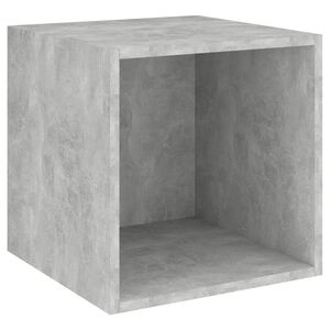 vidaXL Dulap de perete, gri beton, 37x37x37 cm, PAL