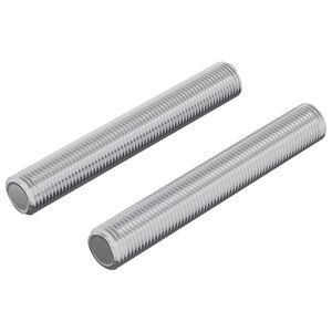 vidaXL Coroană filetată 2 pcs Argintiu 8 x 55 mm Oțel