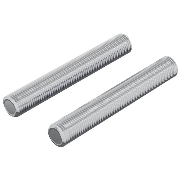 vidaXL Coroană filetată 2 pcs Argintiu 8 x 55 mm Oțel