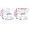 vidaXL Set de canapele de exterior 6 pcs natural Lemn Solid de Acacia