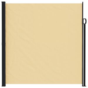 vidaXL Jaluzea laterală retractabilă Nisipiu 500 x 200 cm Poliester