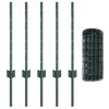vidaXL Gard cu St&acirc;lp Verde 0,6 x 10 m Oțel și PVC