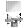 vidaXL Set dulap baie 4 buc. Sonoma gri Lemn prelucrat