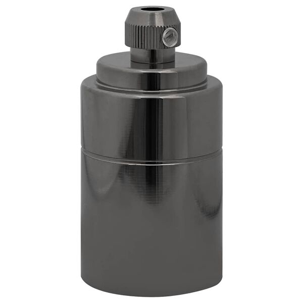 vidaXL Suporturi lămpi 2 buc Negru lucios E27