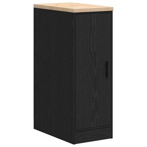 vidaXL Dulap depozitare garaj negru 30x51x85 cm lemn masiv de pin