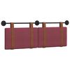 vidaXL Cap de pat suspendat Simplu Roșu Vin 130 x 55 x 5 cm PU antic