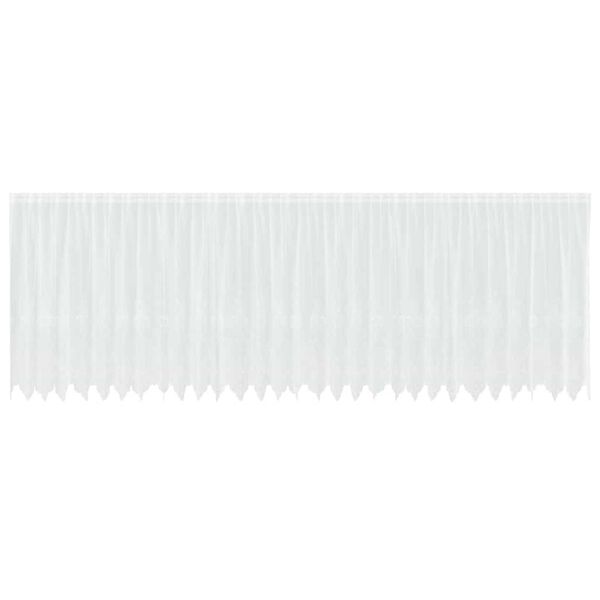 vidaXL Cortină din Dantelă cu perdele Alb 160 x 750 cm Poliester