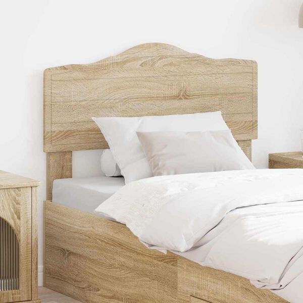 vidaXL Tăblie cap cu headboard Stejar Sonoma 75 cm Lemn compozit