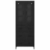 vidaXL Bufet Pe perete Stejar Negru 69,5 x 34 x 180 cm Lemn compozit