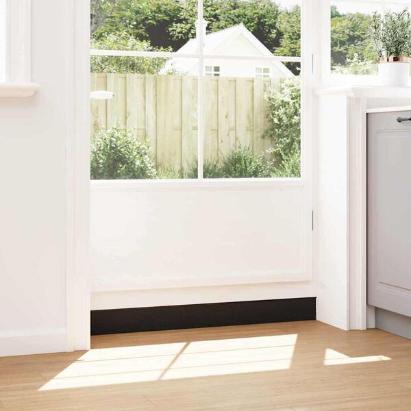 vidaXL Dopuri pentru uși autoadezive 6 pcs Negru 100 cm