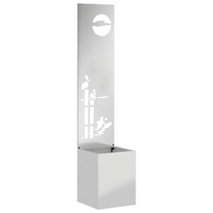 vidaXL Ecran de intimitate pentru grădină Argintiu 32 x 140 cm