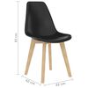 vidaXL Set de mobilier de bucătărie, 5 piese, negru