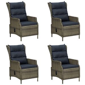 vidaXL Set mobilier de grădină, 5 piese, maro