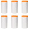 vidaXL Foie de praf cu bandă adezivă 6 buc. Transparent 110 x 3300 cm