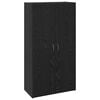 vidaXL Dulap de birou Stejar Negru 60 x 32 x 115 cm Lemn prelucrat
