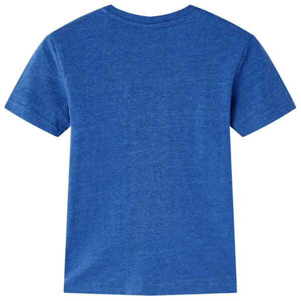 Tricou pentru copii, albastru &icirc;nchis melange, 140