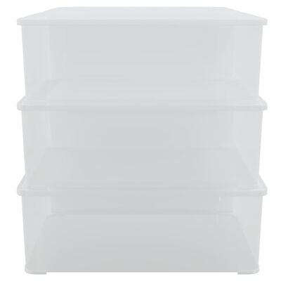 vidaXL Cutii de depozitare din plastic, 6 buc., 5 L, stivuibile