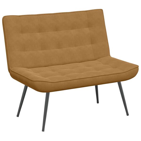 vidaXL Bancă maro 110x74x84 cm catifea