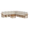vidaXL Set de canapele de exterior 10 buc. 9-Locuri