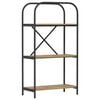 vidaXL Raft pentru cărți 3 niveluri 60 x 30 x 109 cm Lemn compozit