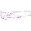 vidaXL Jardinieră Rusty 360x80x40 cm Oțel rezistent la intemperii