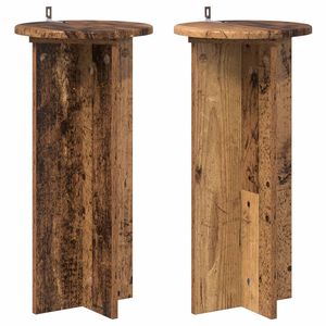 vidaXL Suport pentru plante 2 buc. Lemn vechi 29,5 x 29,5 x 60 cm