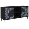 vidaXL Cabinet TV DOKKUM 102 x 33 x 51 cm Stejar Negru Lemn prelucrat