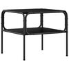 vidaXL Masă laterală Stejar Negru 100 x 50 x 46 cm Lemn prelucrat