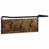 vidaXL Răcător de paltoane Pe perete Stejar fumuriu 60 x 30 x 25 cm