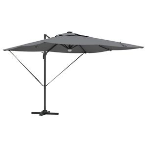 vidaXL Parasol Roma Antracit 286 x 284 x 270 cm Aluminiu și poliester