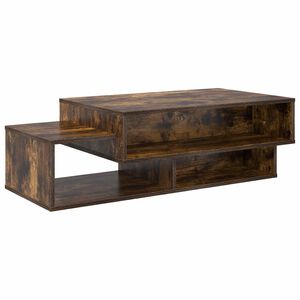 vidaXL Masă de cafea Stejar fumuriu 105 x 50 x 32,5 cm Lemn prelucrat