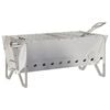 vidaXL Foc de tabără 42 x 22 x 18 cm Oţel inoxidabil Argintiu