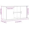 vidaXL Suport pentru acvariu, lemn vechi, 121x41x58 cm, lemn prelucrat