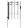 vidaXL Poartă de gard cu țepi EMMEN 104 x 134,5 cm Blocat
