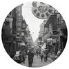 WallArt Tapet &icirc;n formă de cerc &bdquo;Hong Kong the Old Days&rdquo;, 190 cm