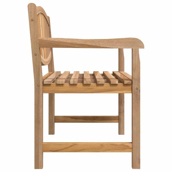 vidaXL Bancă de grădină, 114x59x87 cm, lemn masiv de tec