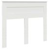 vidaXL Cadru de pat cu headboard Alb 120 x 200 cm Lemn de pin masiv