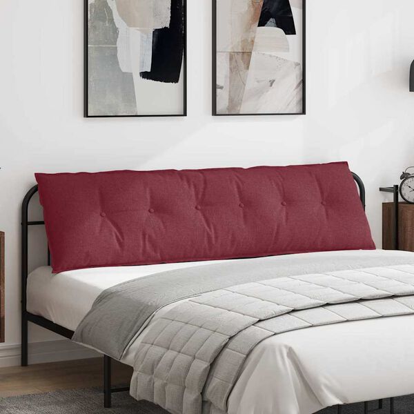 vidaXL Perna pentru spate Roșu Vin 180 x 19 x 50 cm țesătură