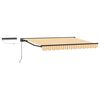 vidaXL Cort electric retractabil Galben, Alb, Antracit 3,5 x 2,5 m