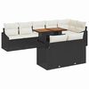 vidaXL Set de canapele pentru grădină 9 pcs Negru Rattan poli