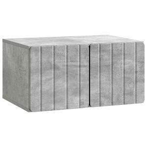 vidaXL Oglindă TV montată pe perete Gri Beton 59,5 x 41 x 30 cm