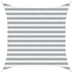 vidaXL P&acirc;nză de umbră Gri deschis și alb. 2 x 2 m