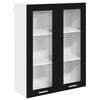 vidaXL Dulap suspendat Stejar Negru 80 x 31 x 100 cm Lemn prelucrat