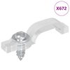 vidaXL Clipuri LED pentru Strip 23,8 mm 12 buc. Transparent
