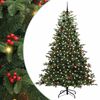 vidaXL Brad de Crăciun artificial Verde 240 cm PVC și metal și plastic