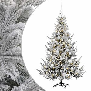 vidaXL Brad de Crăciun artificial cu glob 120 cm 150 LED-uri Alb cald